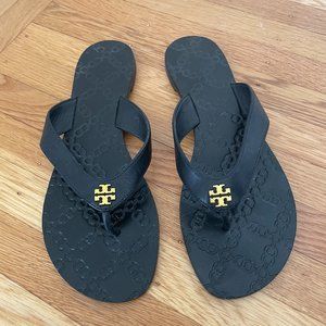 Tory Burch Black Leather Sandals